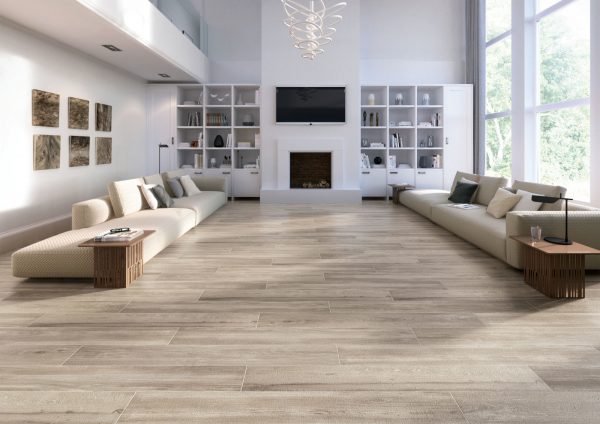 Porcelánico Imitación Madera. Pavimento Cleveland Color Haya