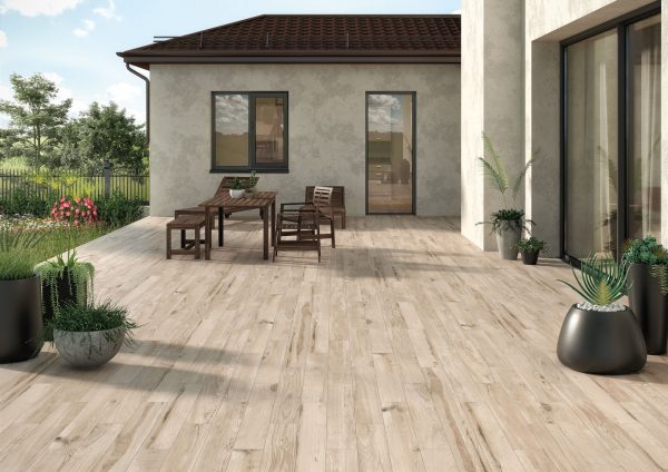 Porcelánico Imitación Madera. Pavimento Lakeland Color Taupe